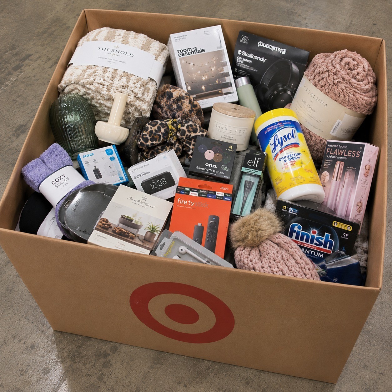 Mystery Box with Mixed Merchandise from Target and Amazon