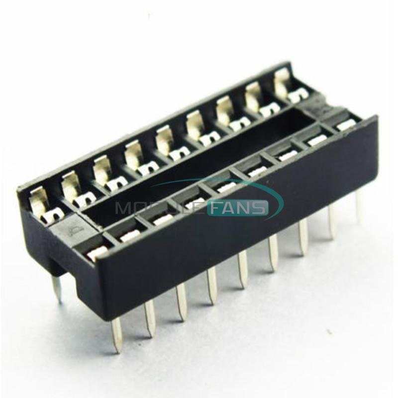 10PCS 18-Pin DIL DIP IC Socket PCB Mount Connector NEW High quality