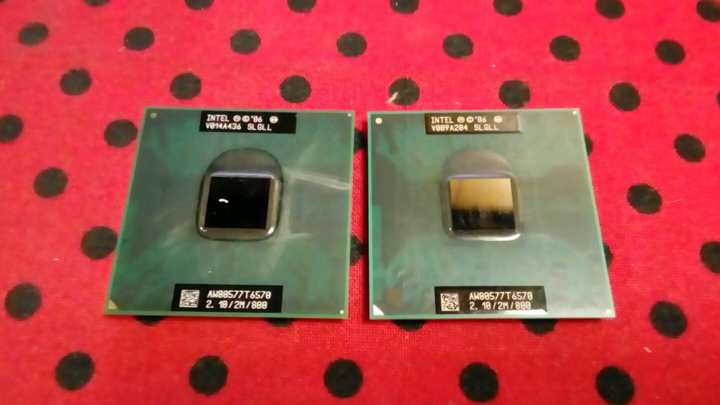LOT OF 2 Intel Core2 Duo 2.1Ghz 2MB 800 SLGLL CPU