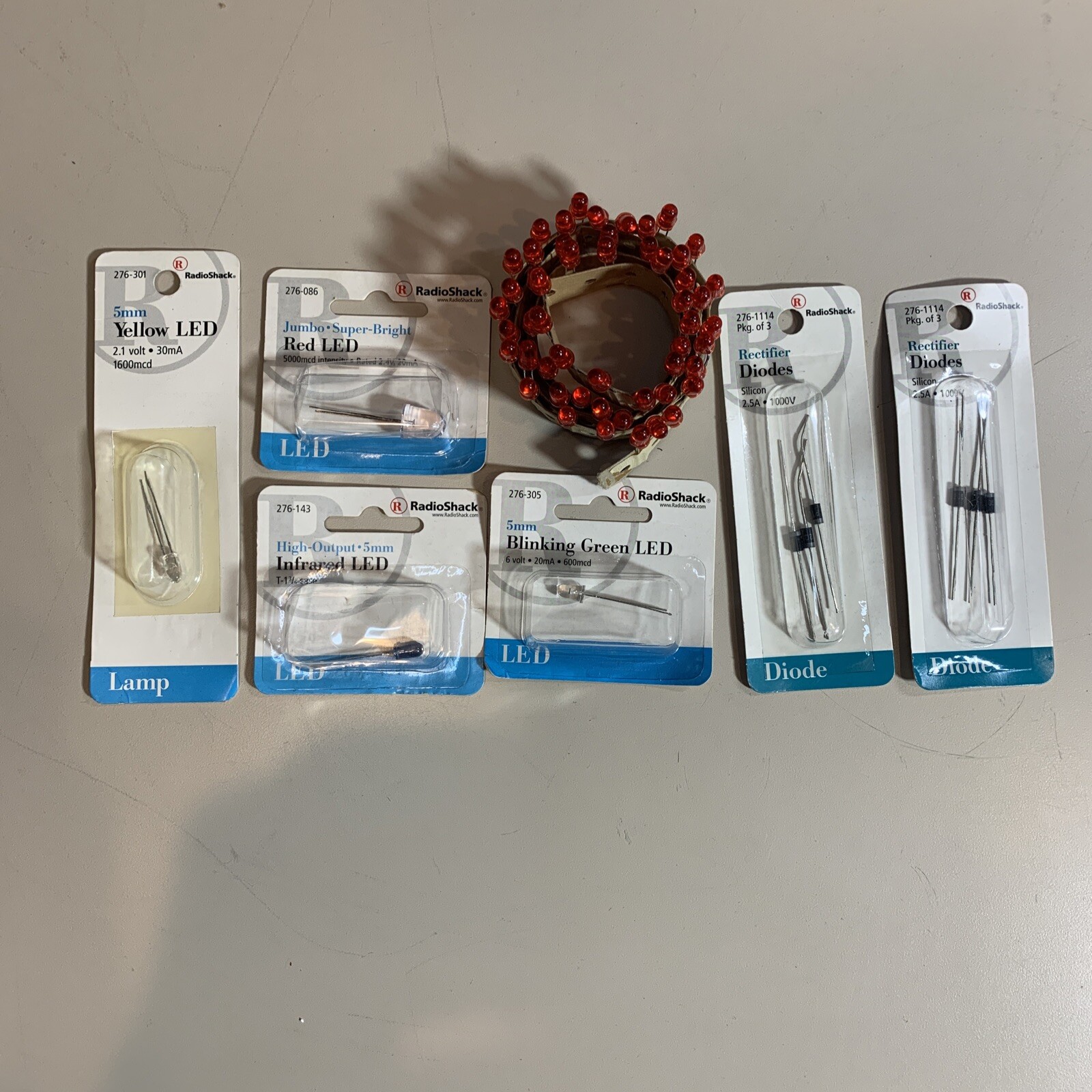Radio Shack electronics parts lot LED’s / Diodes