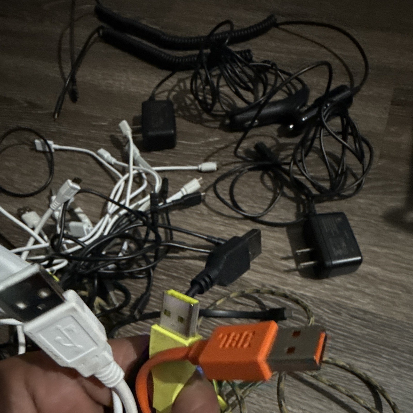 Lot of 28 Assorted micro USB Cables & Chargers w/ Wall Plugs, Car Charger