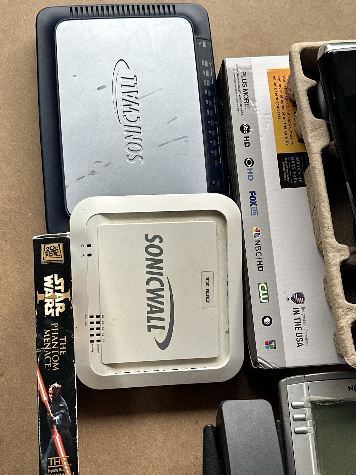 Electronics Mixed Lot Untested SonicWall Nortel Cisco Arris HDD Multimeter Etc