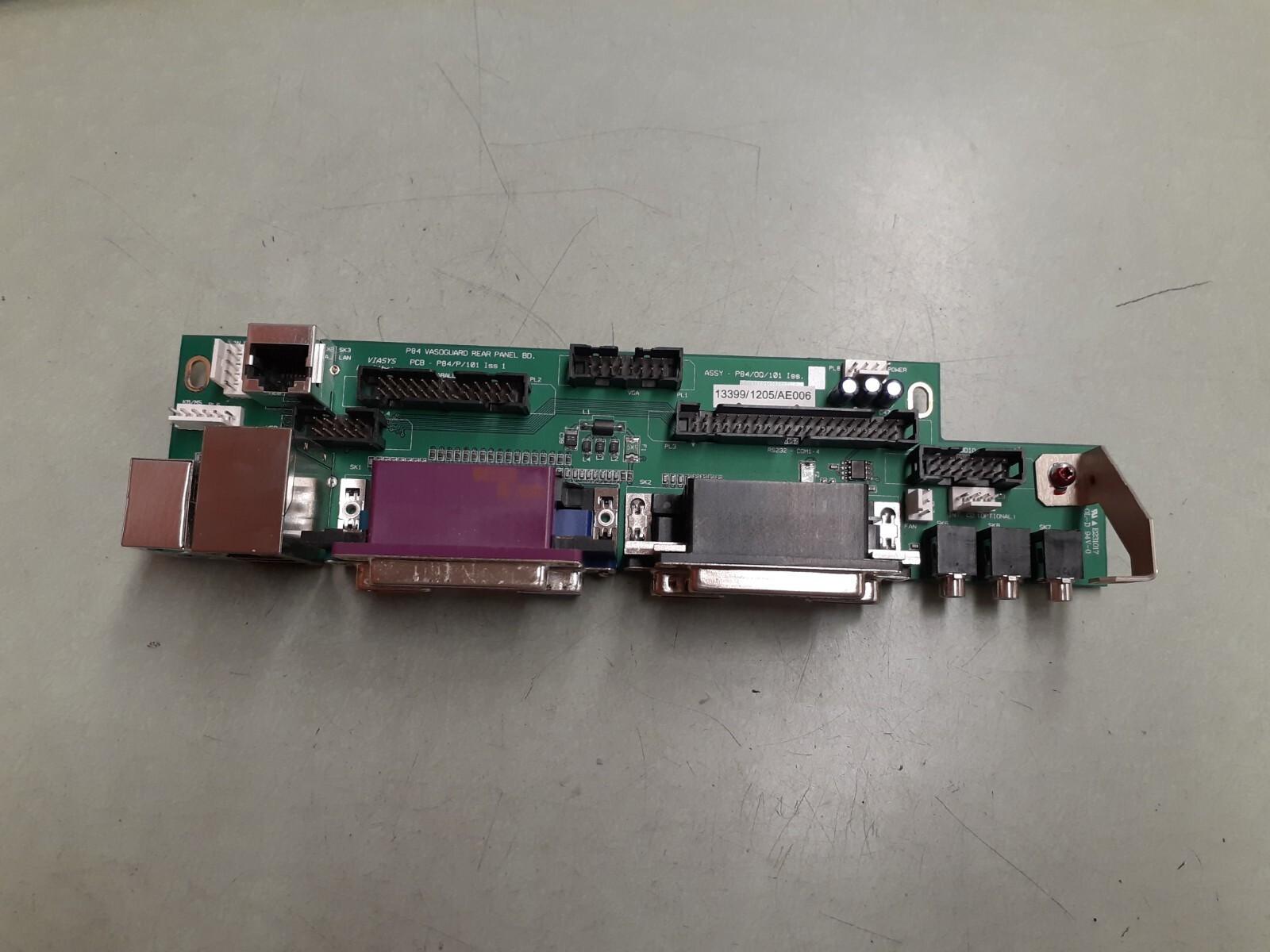 VASOGUARD REAR PANEL BOARD P84/0Q/101