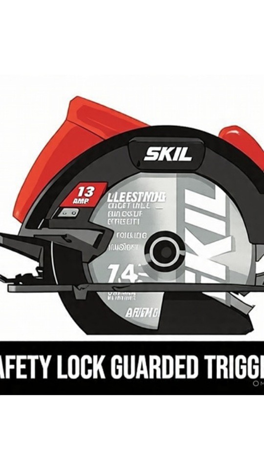 Skil 5080-01 13-Amp 7-1/4″ Circular Saw, Red