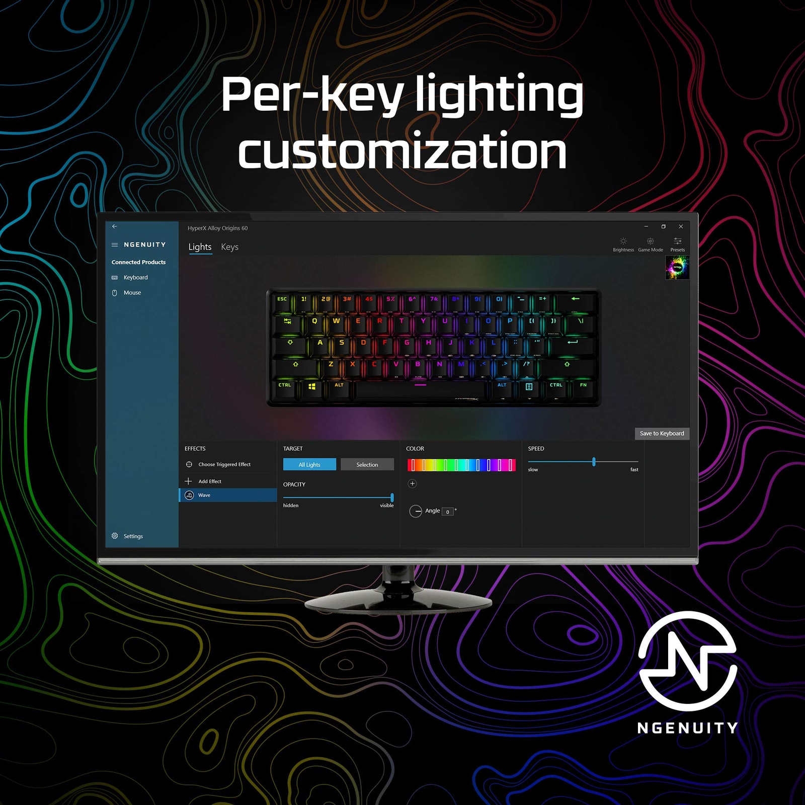HyperX – Alloy Origins 60% Wired Mechanical Linear Red Switch Gaming Keyboard