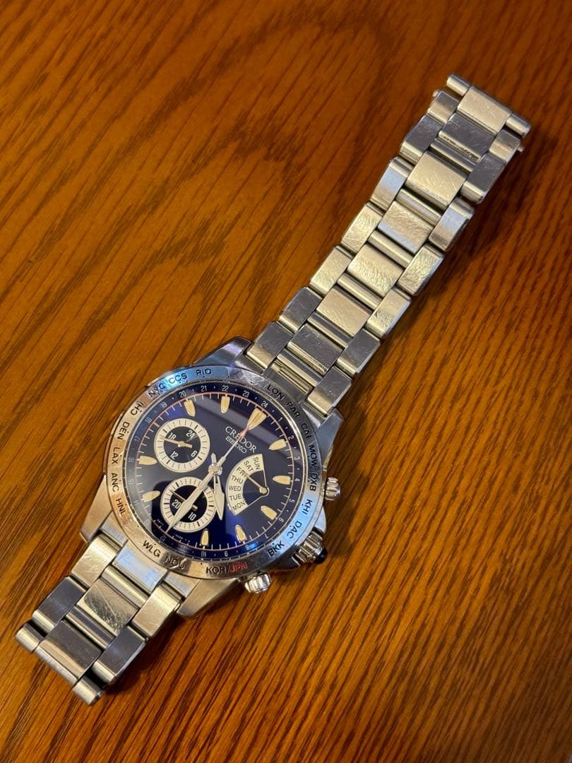 Seiko Wristwatch Credor Pacific Phoenix for men silver color 39mm