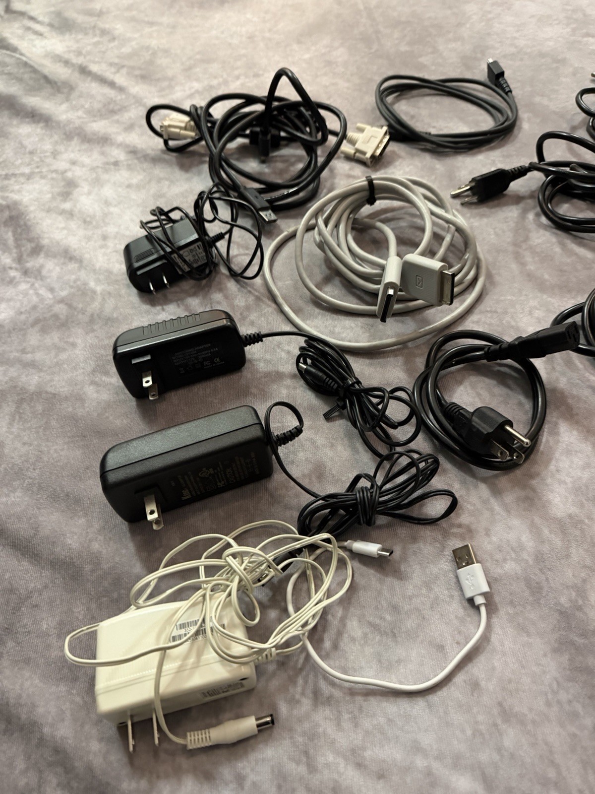 Mixed Lot Cables & Power Adapters, Universal Compatible, USB Charging