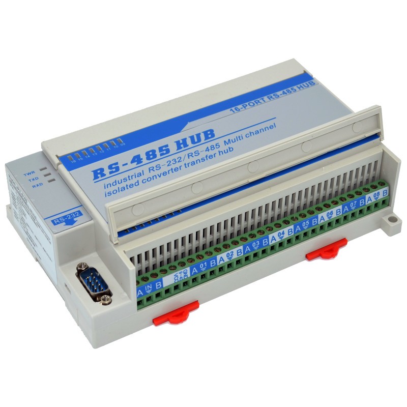 JPX6160 Lightning protection type bidirectional 16-channel RS485 hub distributor