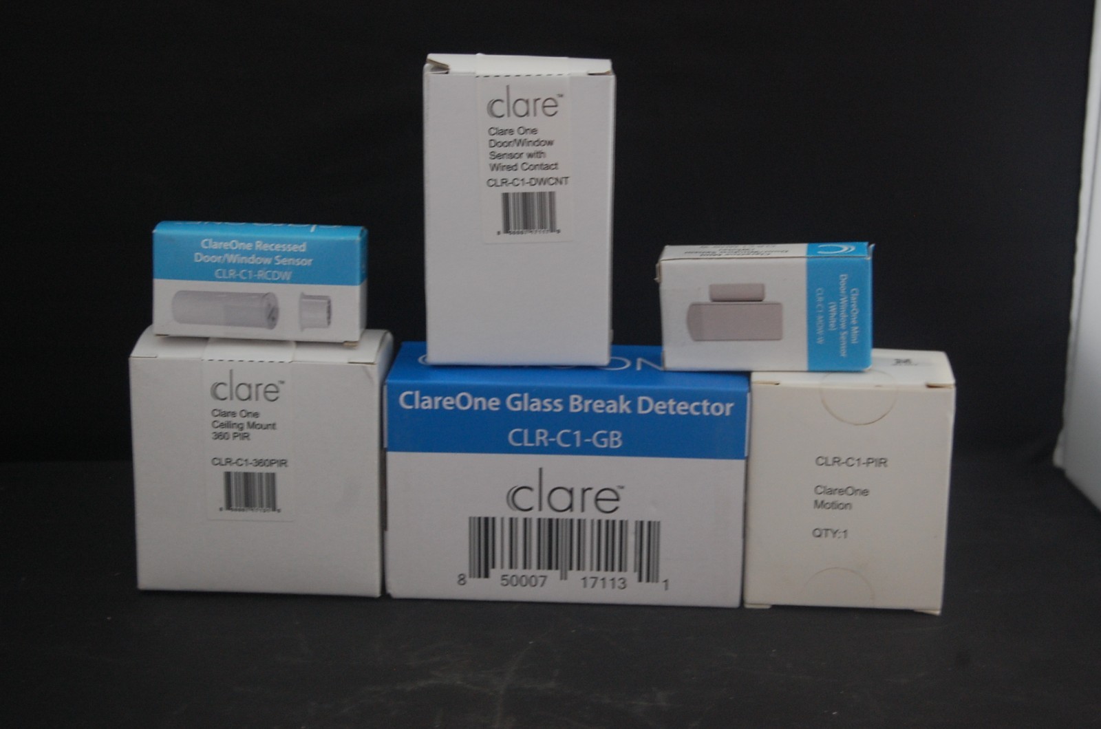 Claireone lot window/door senor, glass break dector and mount
