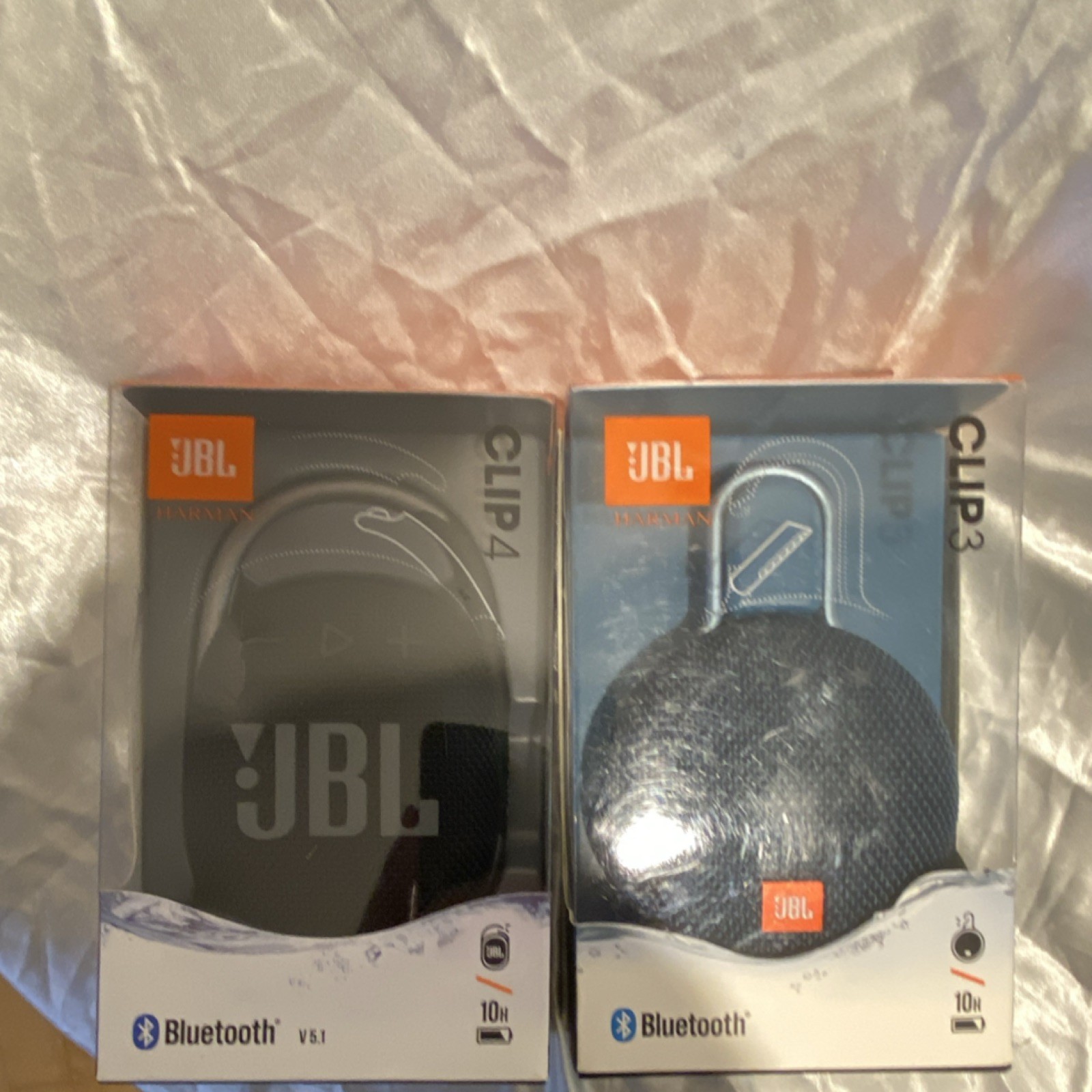 JBL Bluetooth Portable Speakers Lot: Clip 3 & Clip 4 Mixed Lot