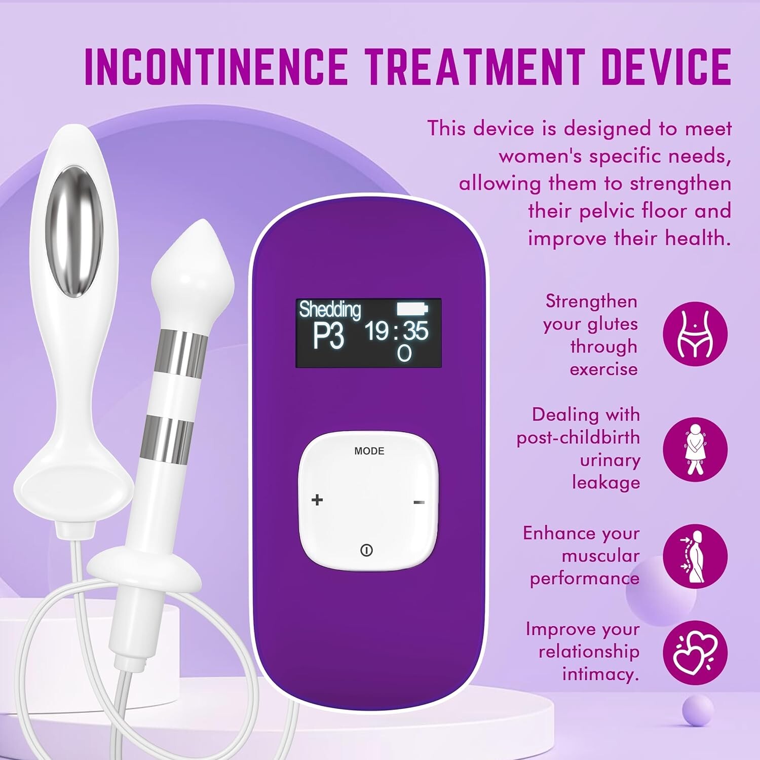 Super Kegel Exerciser Bladder Control Device For Pelvic Floor Muscle Hip Trainer
