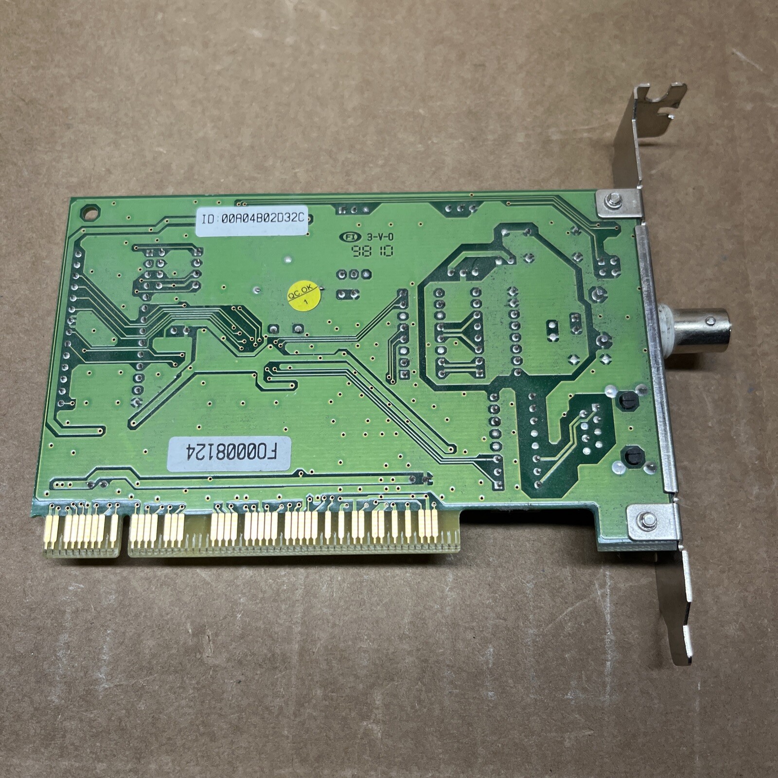 RTL8029AS PCI 10BT 10B5 COAX / R45 ETHERNET BNC Tested Working
