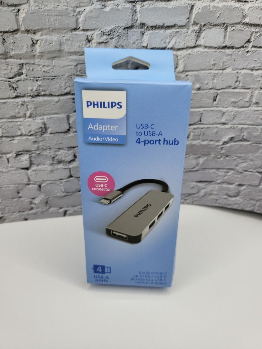 PHILIPS USB-C to USB Hub, 4 USB 2.0 Ports, 480 Mbps Data Transfer Speed, USB Mu