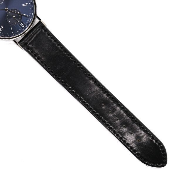 NOMOS Glashütte Tangente 2-Date Steel Manual Blue Dial Leather NM136 Men’s Watc