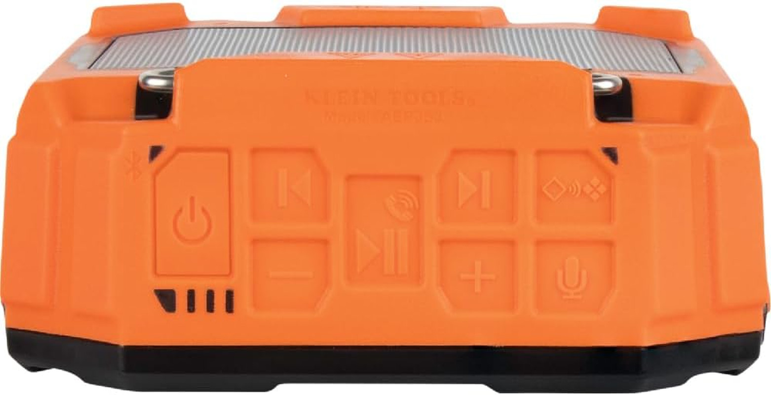 AEPJS3 Bluetooth Jobsite Speaker with Magnet and Hook, 20-Hr Run Time, Charge vi