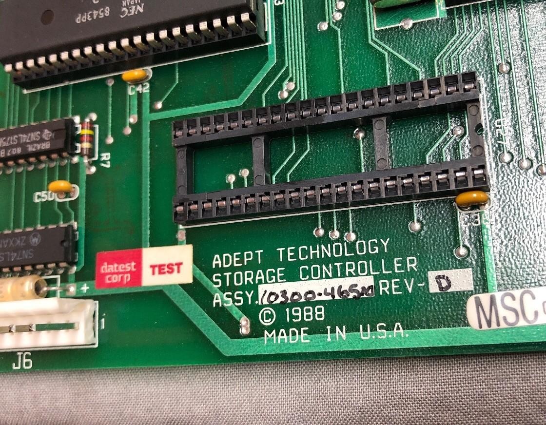 Adept 10300-46510 Rev-D Floppy Disk Storage Controller BOARD 20300-46510 REV B