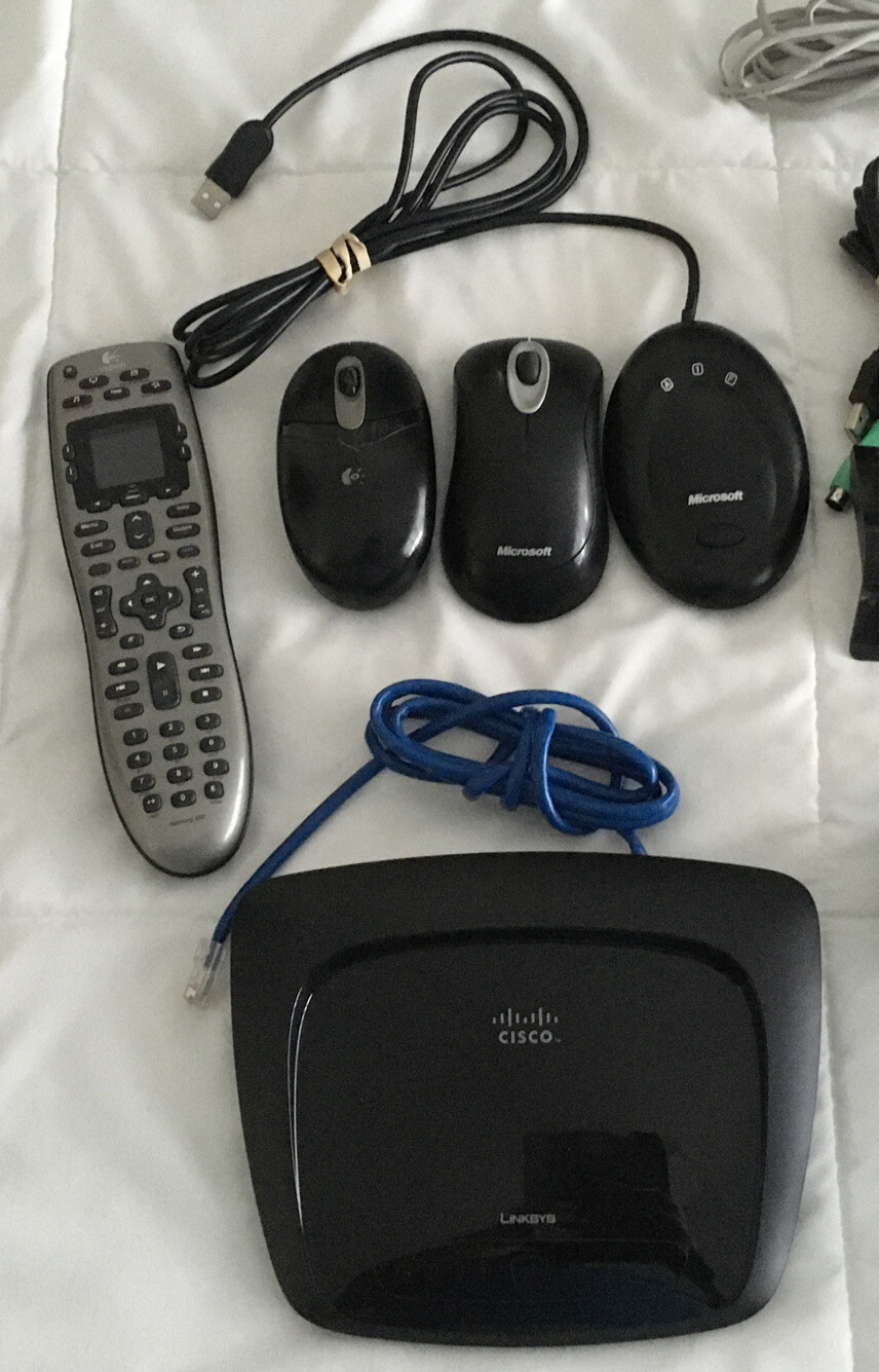 Electronic Cords & Cables Assortment, Plus More