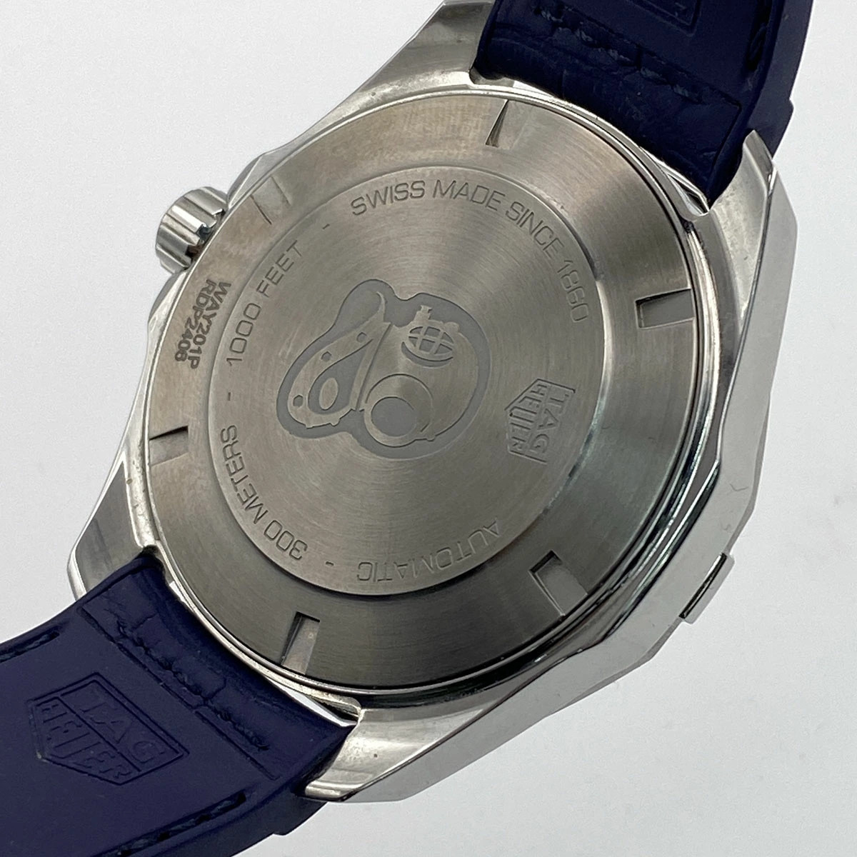 TAG Heuer Aquaracer Calibre 5 Watch Stainless Steel Rubber Blue/Navy Automatic