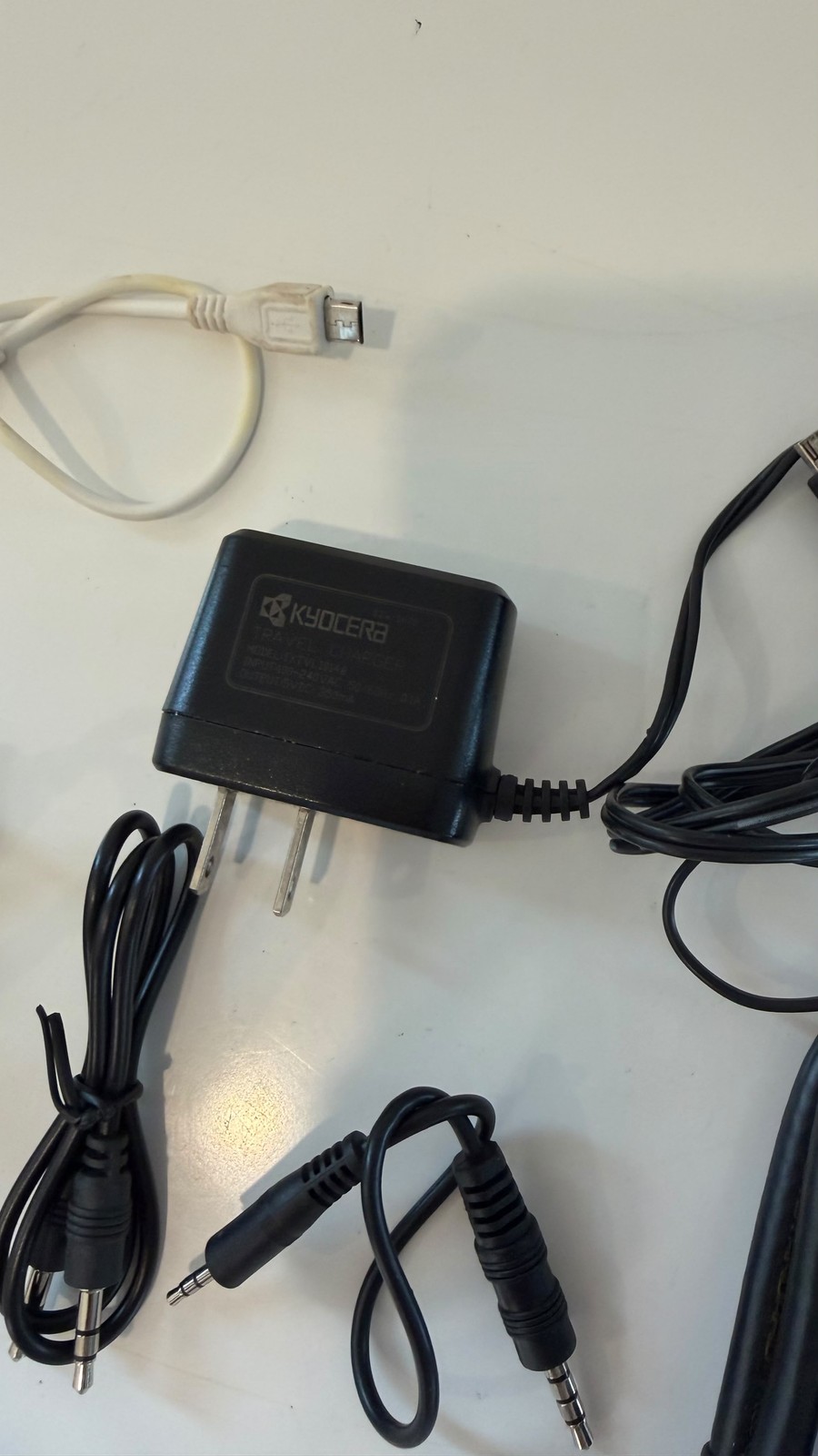 Electronics Cable Lot Kyocera Wall Charger Monster Coax Micro USB Lightning Aux