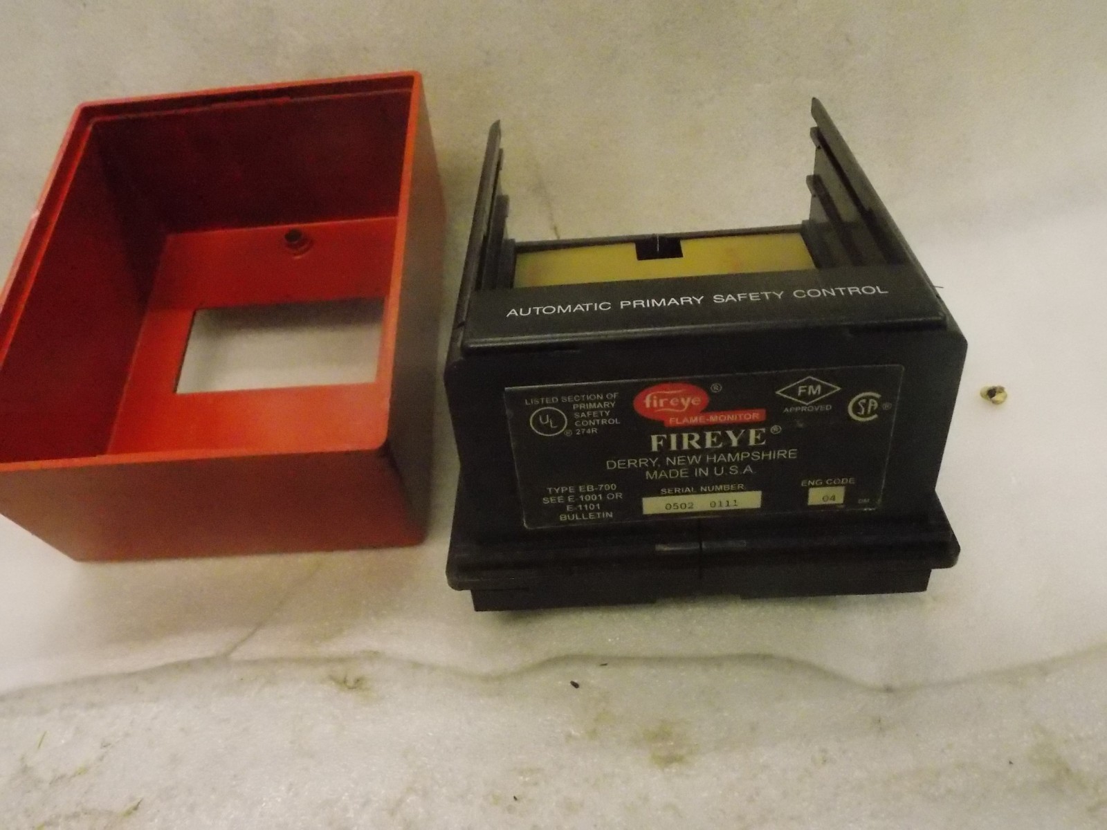 Fireye EB-700 Primary Flame Monitor Replacement Programmer Chassis and Cover