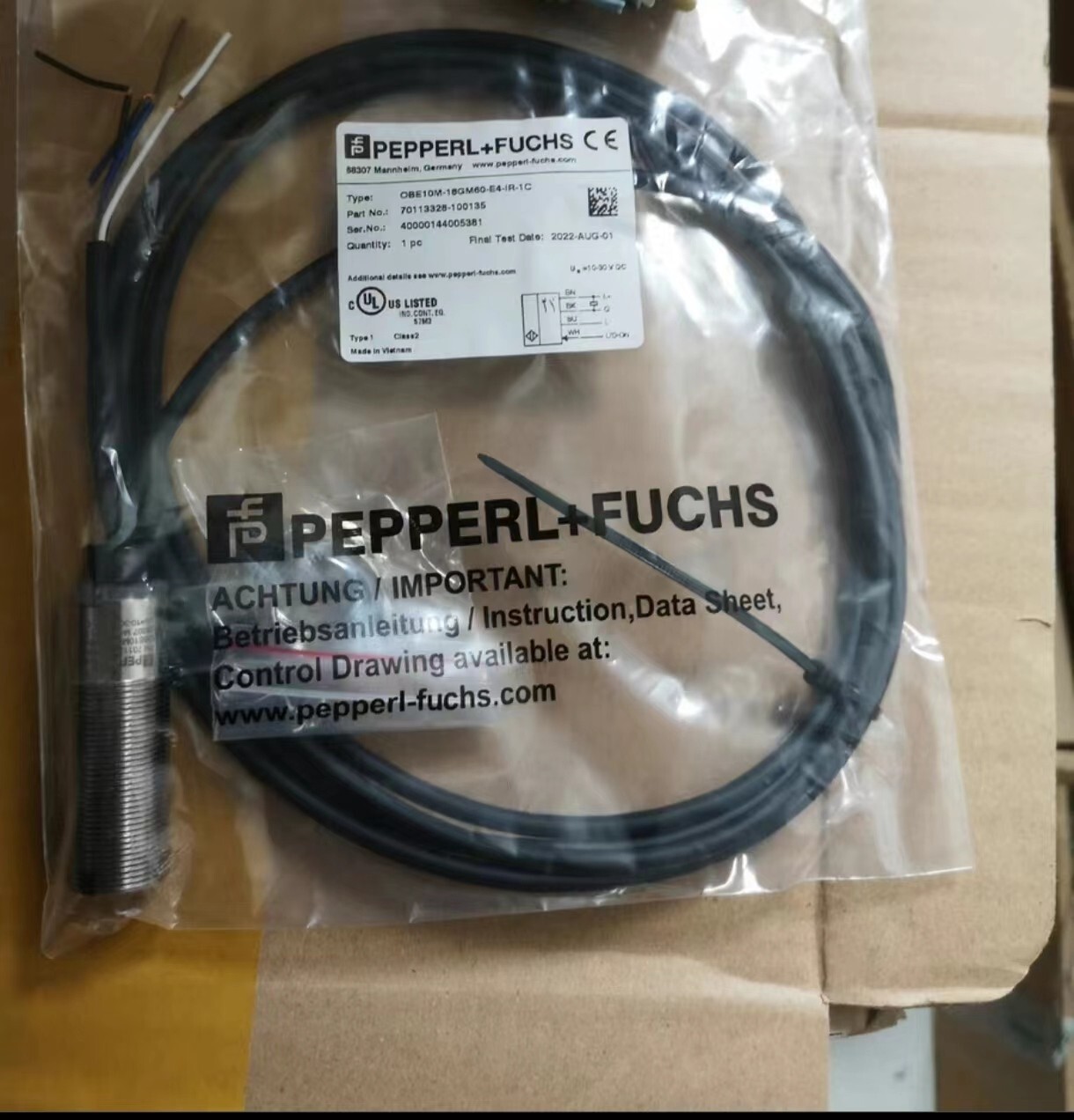 1 PCS Pepperl-Fuchs OBE10M-18GM60-SE4-IR-1C IN NEW BOX ALL NEW