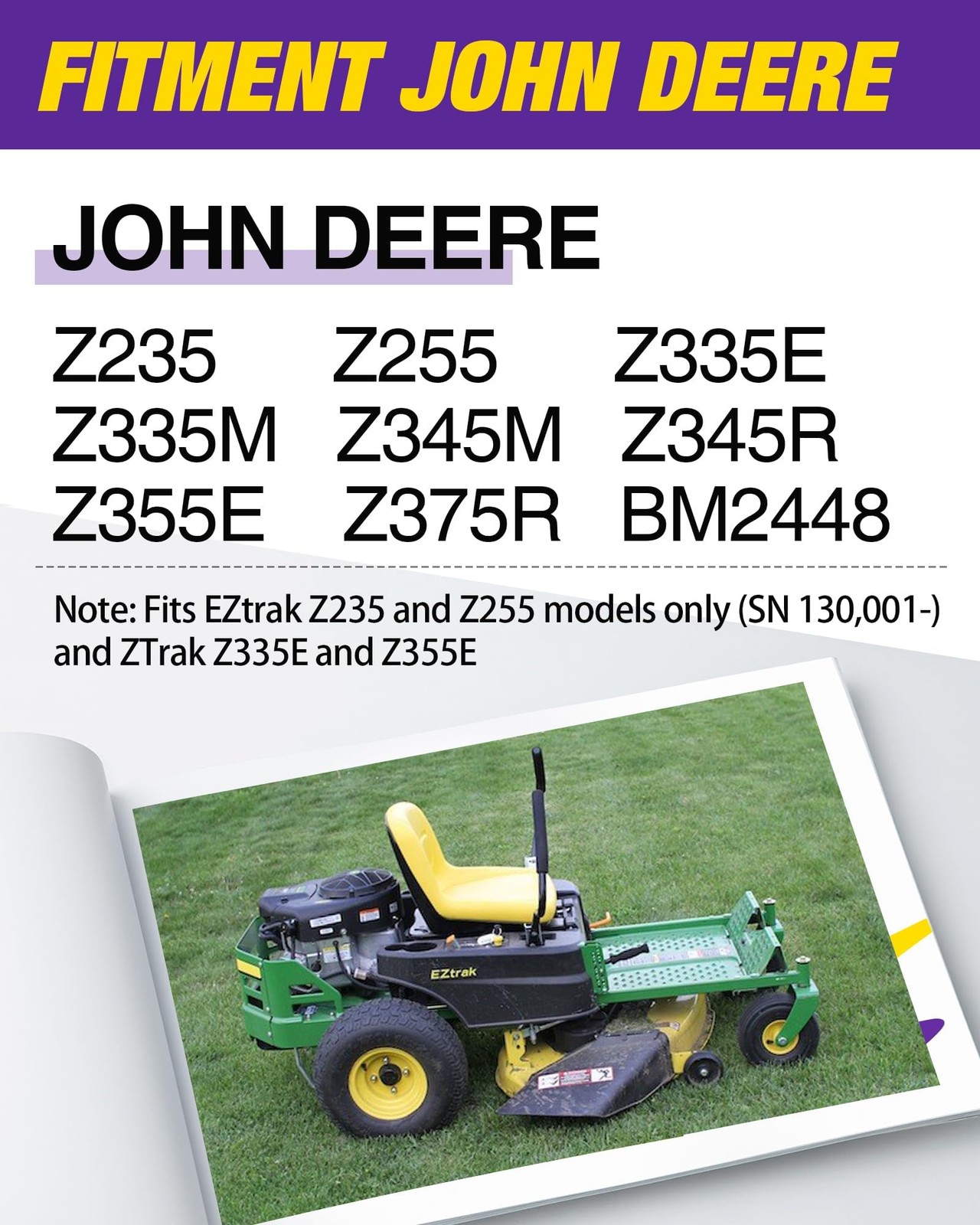 Zero Turn Lawn Mower One-Piece Rear Bumper Hitch with Toolbox for John Deere …