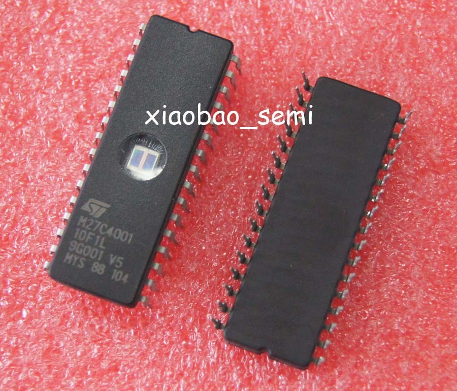 50pcs M27C4001-10F1 27C4001 ST IC EPROM UV 4MBIT 100NS 32CDIP NEW