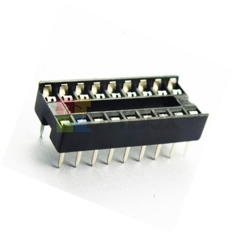 50PCS 18-Pin IC Socket PCB Mount Connector DIP-18 Dip Dil DIY Develope