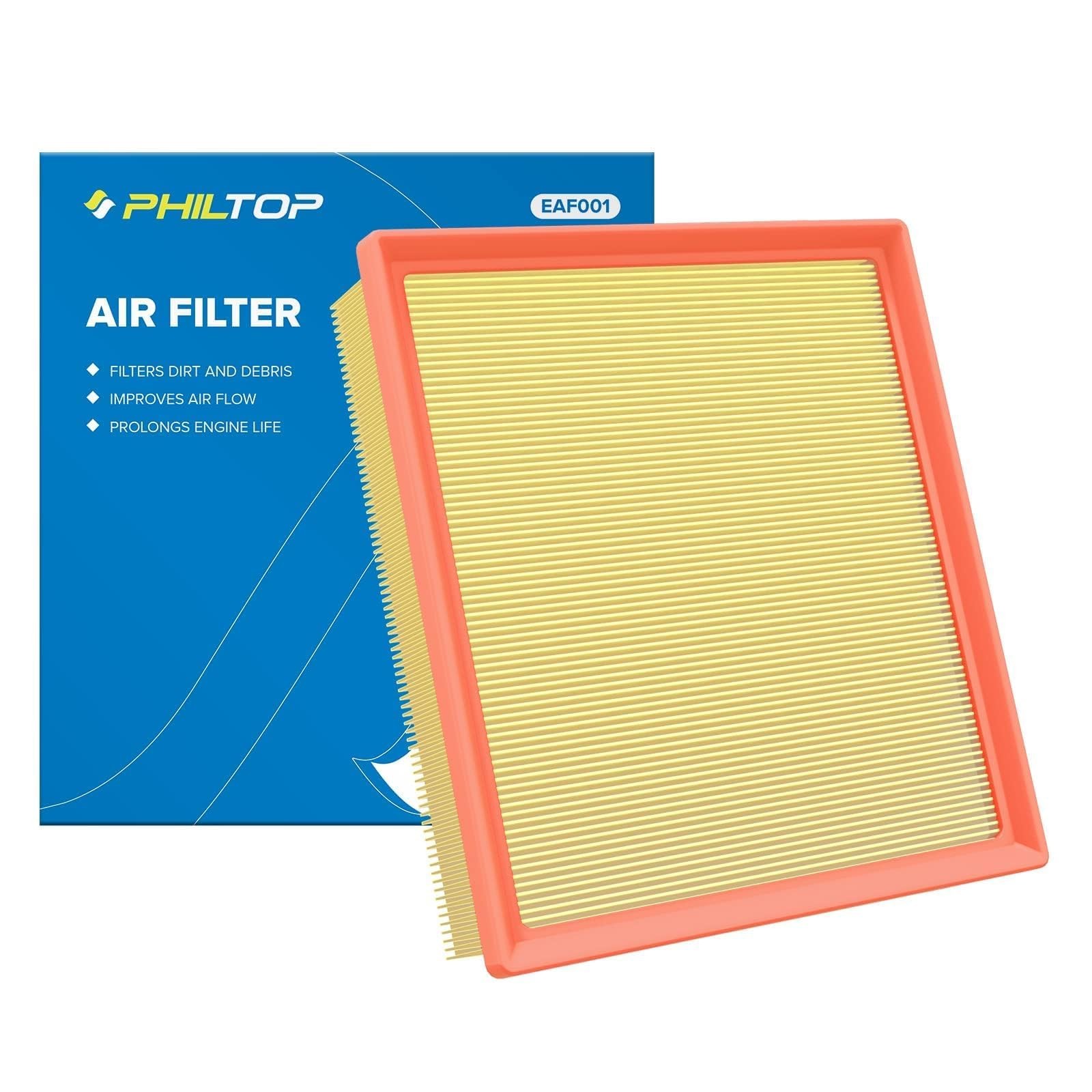 PHILTOP Engine Air Filter, Compatible with CA10755 Toyota Highlander, Sienna, Av
