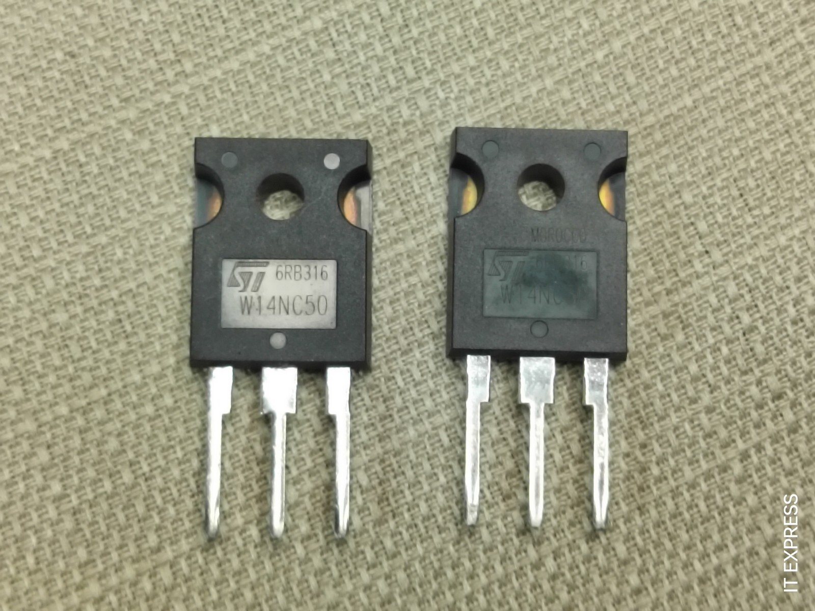1x – ST MICRO MOSFET N-CHANNEL 500V TO-247 Powermesh 14A