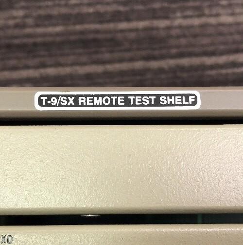 R-TEC SYSTEMS T-9/SX REMOTE TEST SHELF WITH T-210 T-220 T-230 T-240