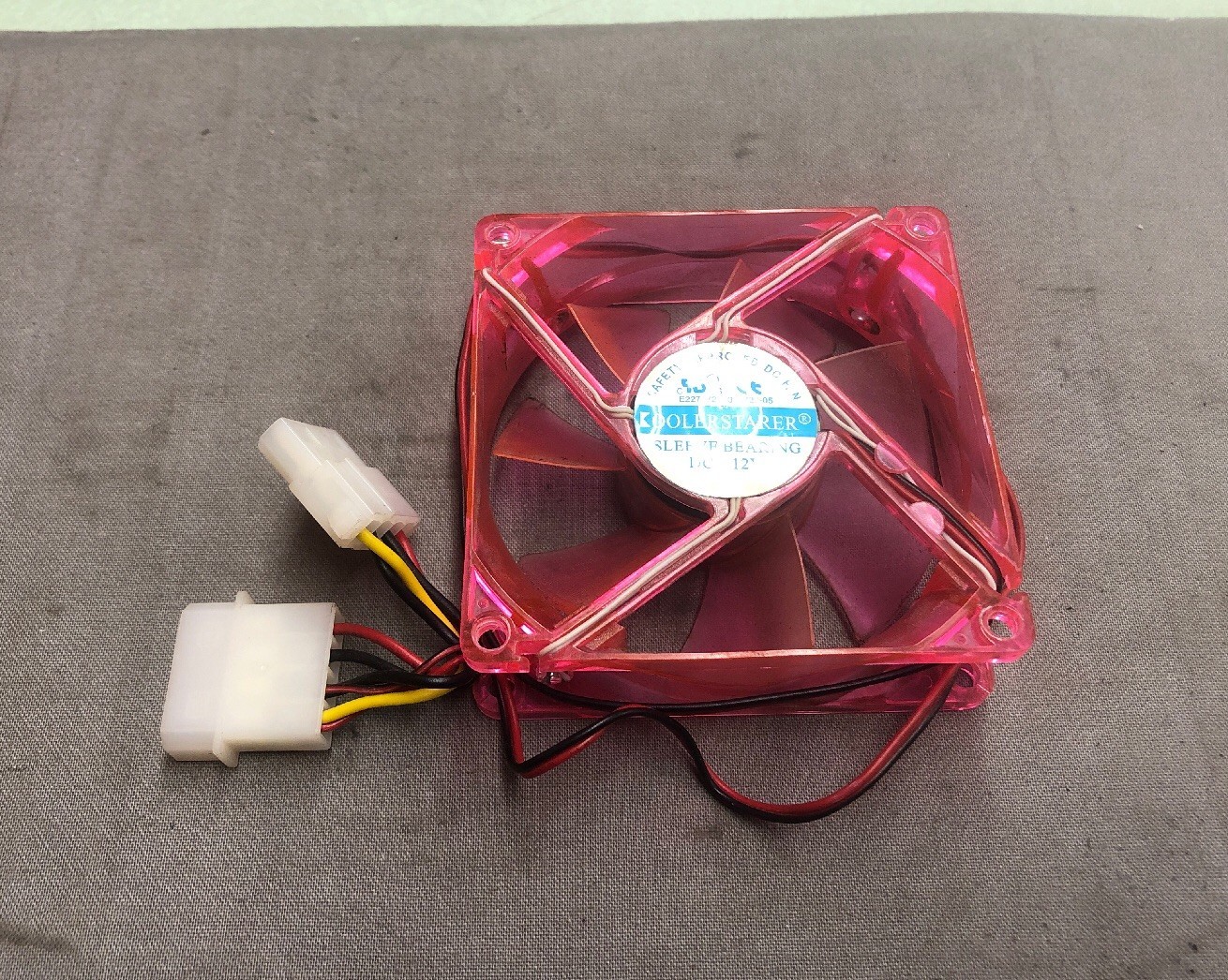 COOLER STARTER COOLING FAN WITH LIGHTS 030729-05 12V