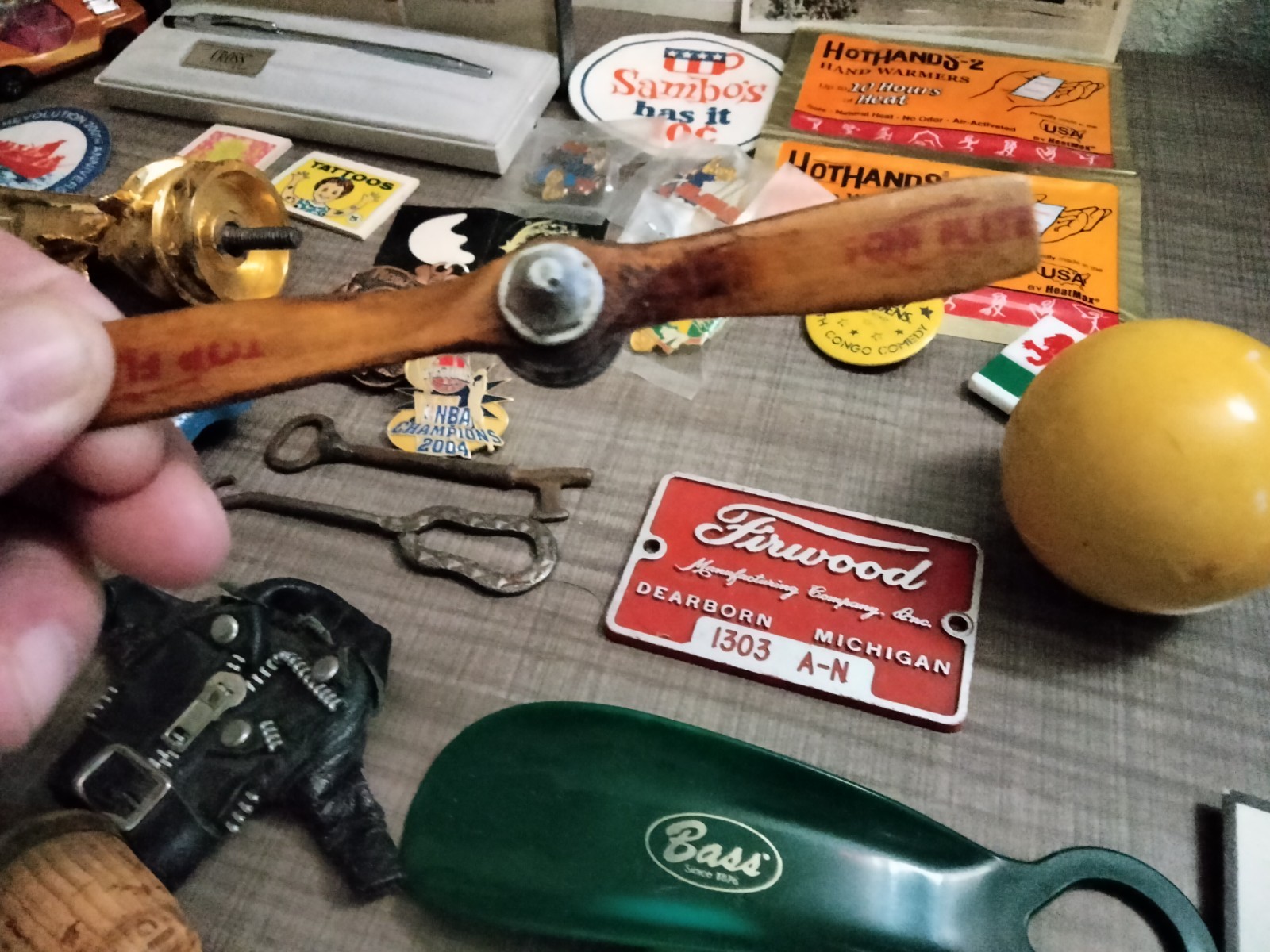 Vintage Junk Drawer Lot of Gadgets – Silver Certificate – Decals – Cross Pen ++