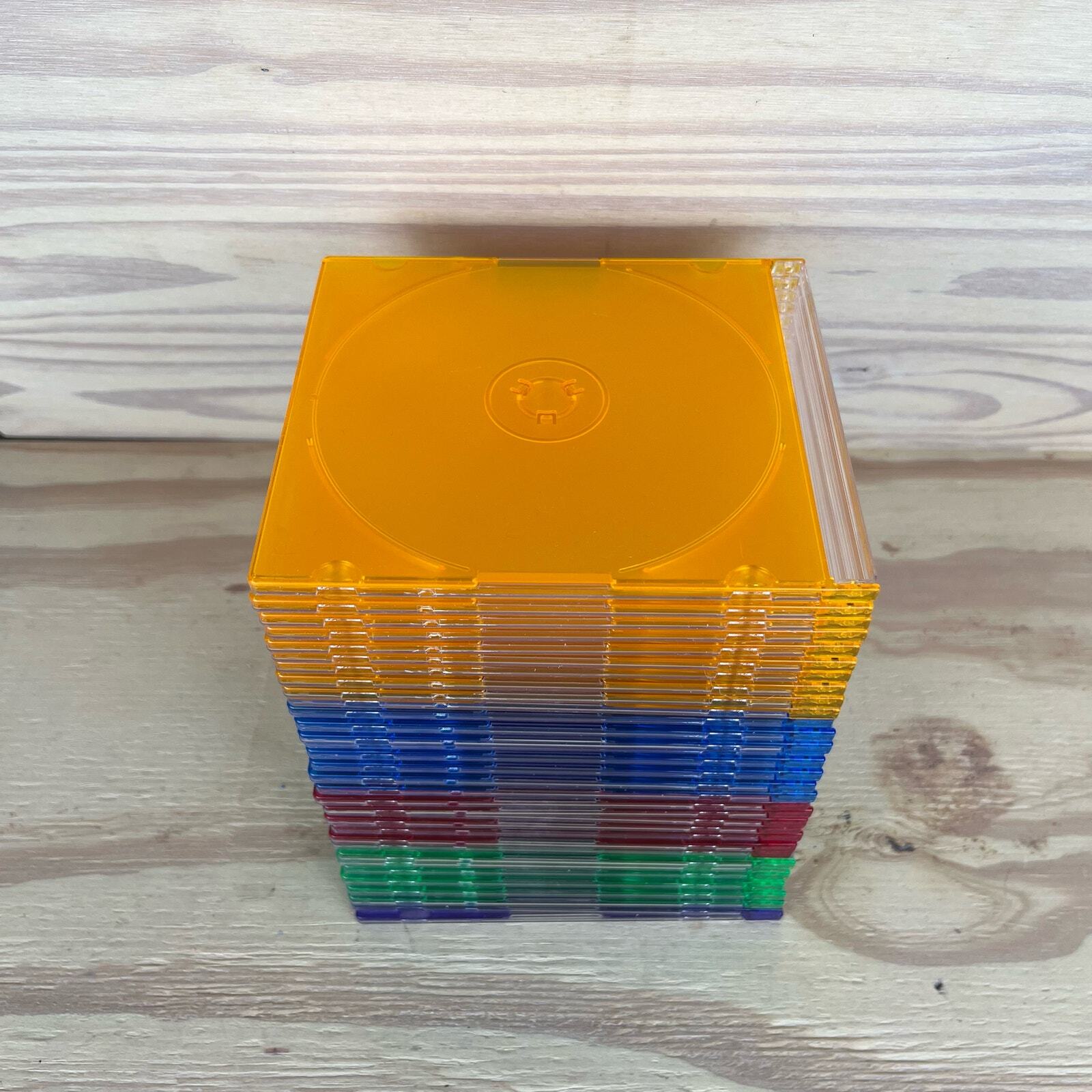Memorex Multicolor Book Fold Hard Plastic Storage Cases for CD or DVD 33pc