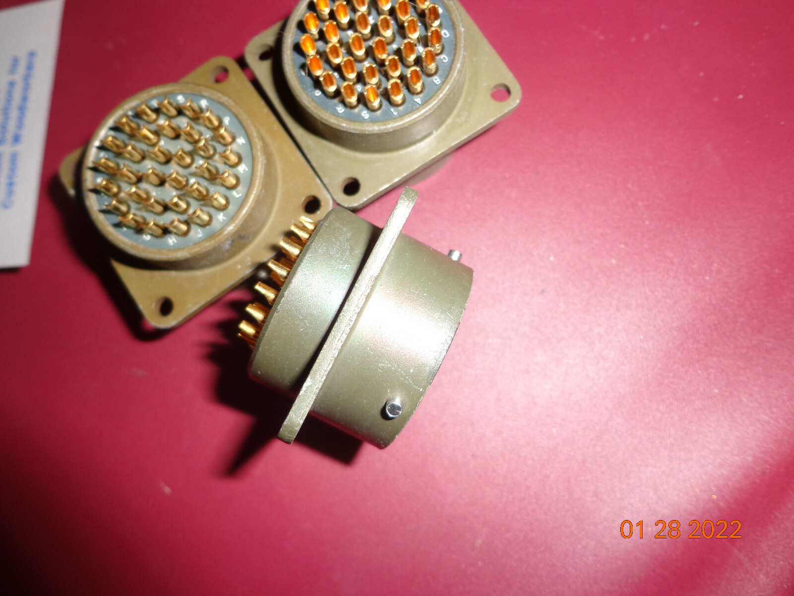 1 Bendix MS3112E18-32P Mil Spec Circular Connector Plug 32 pOS Gold ITT CANNON