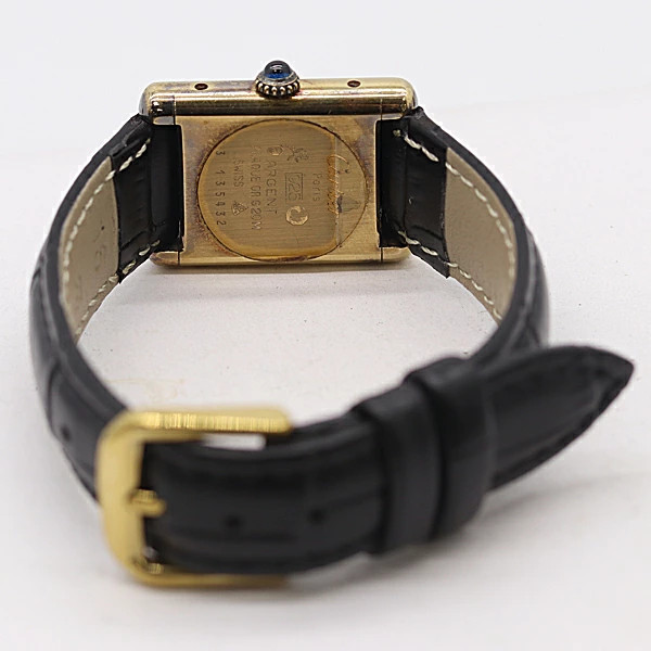 Cartier Must Tank SM 2974213 3135432 SV925 Manual Winding Ladies Watch Square