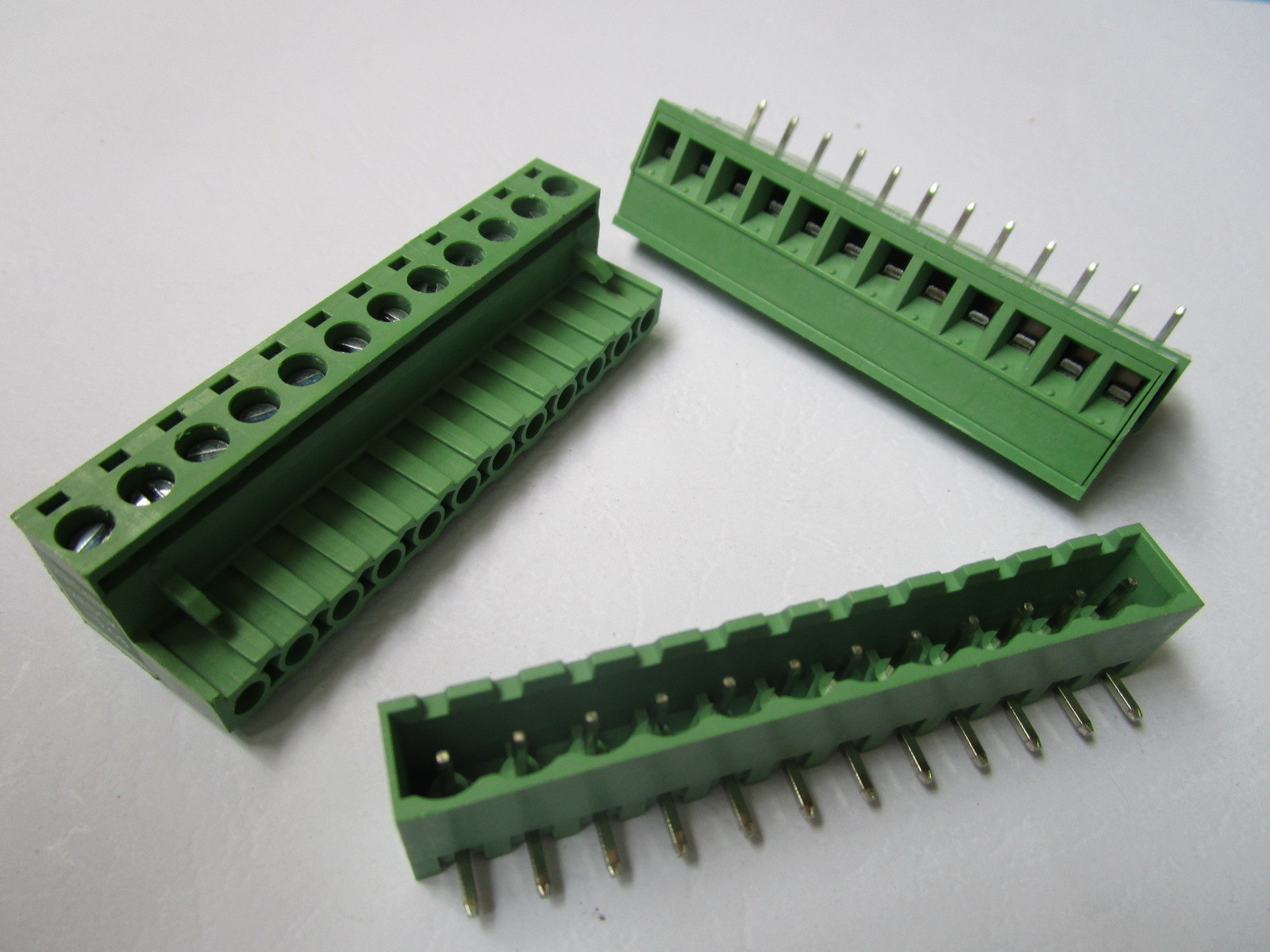 30 pcs Close Angle 12 pin 5.08mm Screw Terminal Block Connector Pluggbale Type