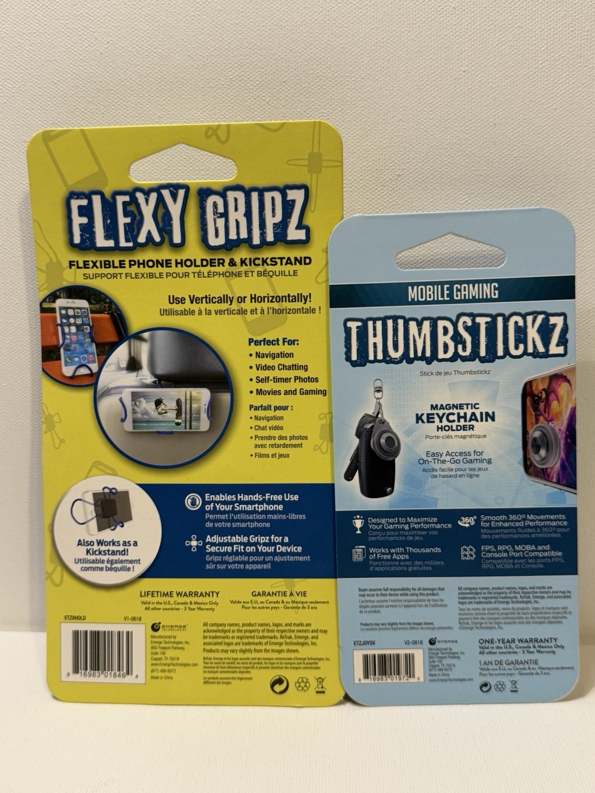 Mobile Gaming THUMBSTICKZ & Flexy Gripz Phone Holder