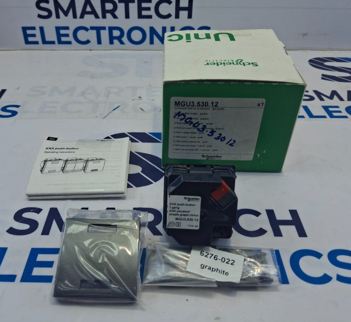 SCHNEIDER MGU3.530.12 UNICA KNX PUSH BUTTON 2 WAY 10 A 24 V DC – 2M