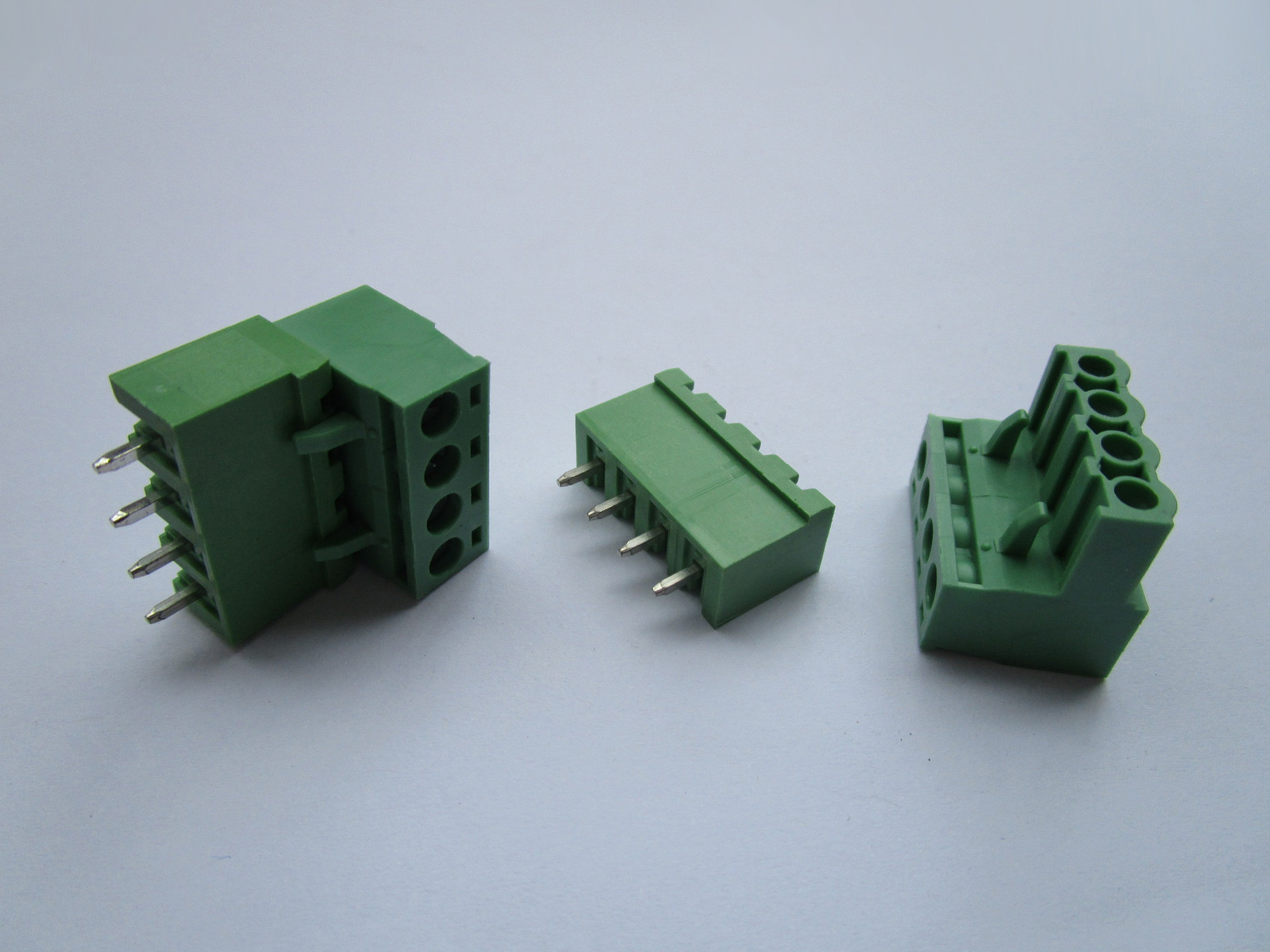 50 pcs 5.08mm Close Straight 4 pin Screw Terminal Block Connector Pluggable Type
