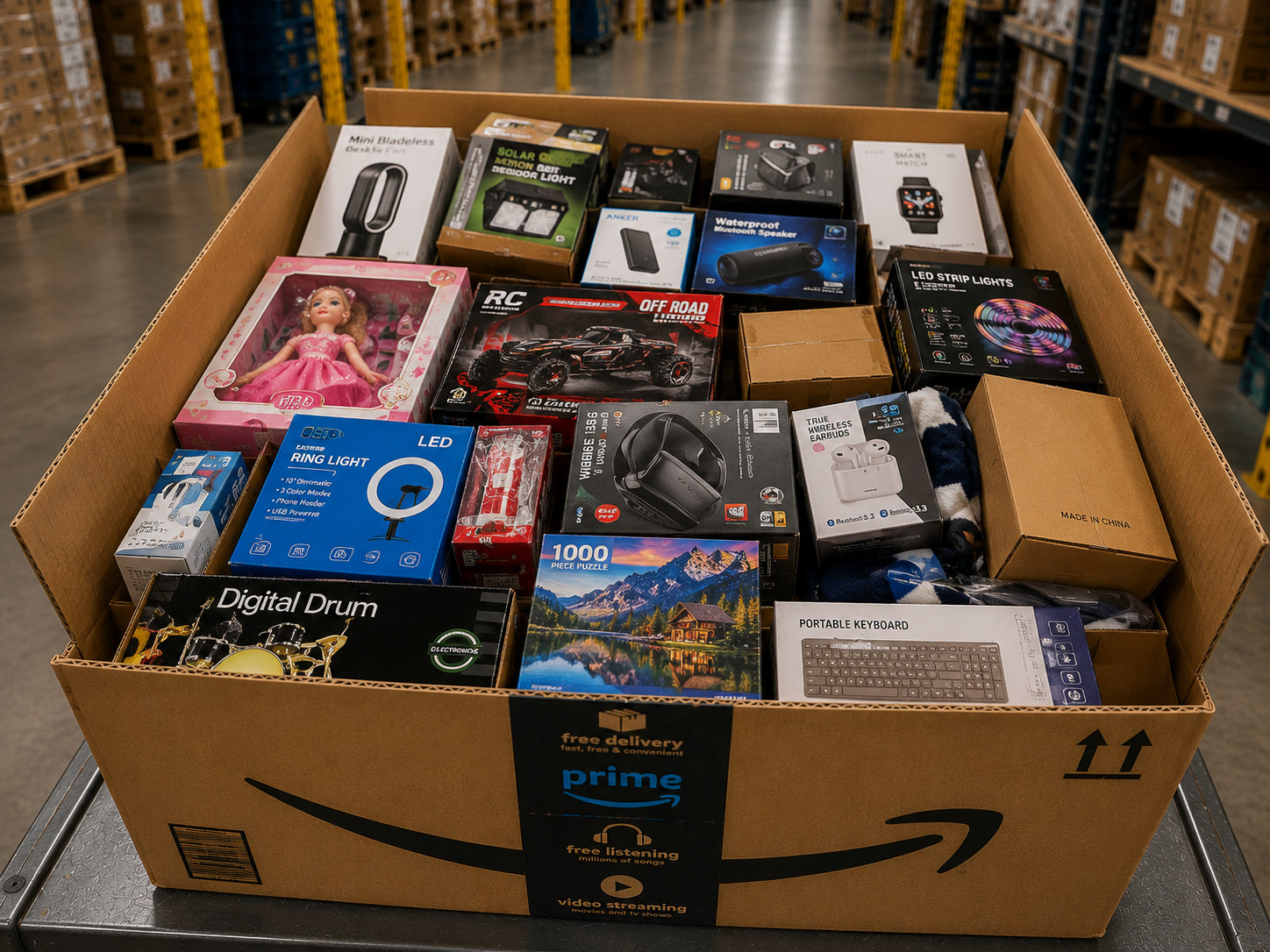 Amazon Returns Inventory with Everyday Consumer Essentials