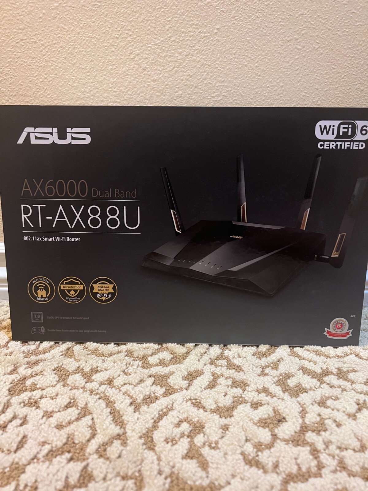 ASUS AX6000 WiFi 6 Gaming Router (RT-AX88U) – Dual Band Gigabit Wireless Router