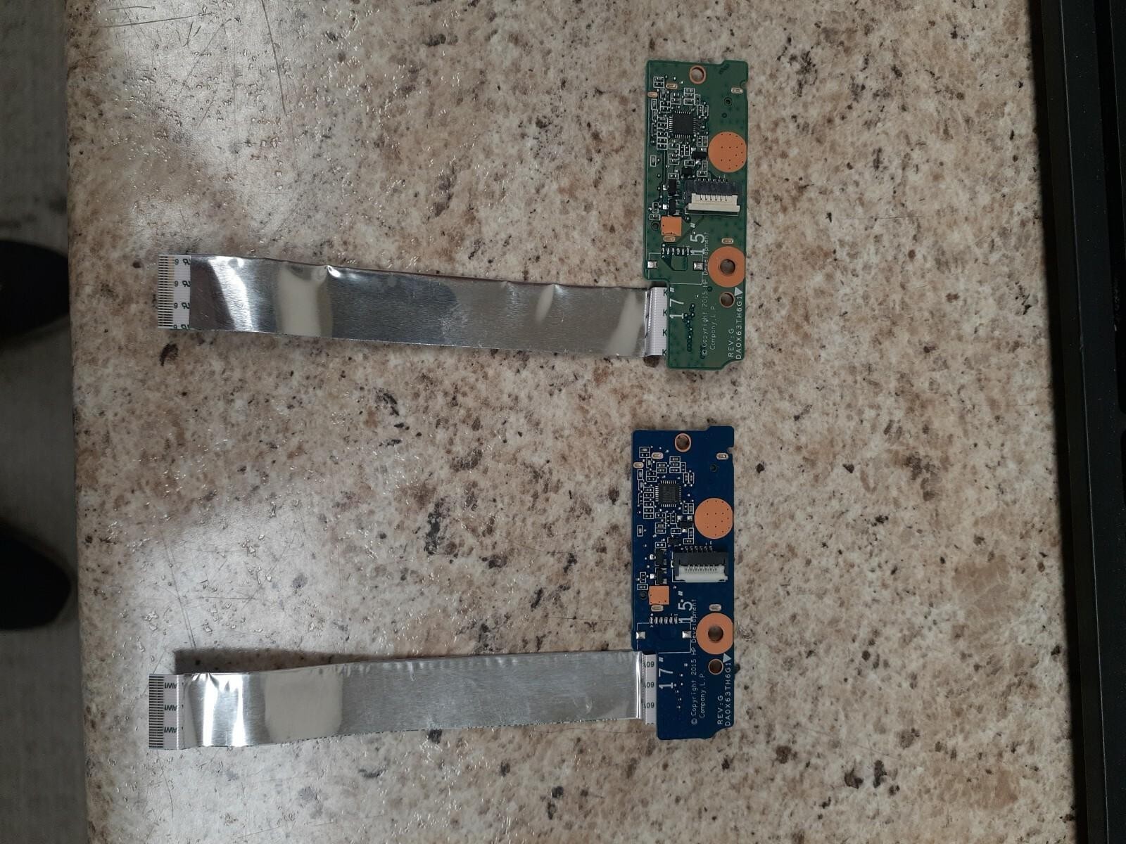 LOT OF 2 HP ProBook 450 455 G3 Card Reader Board w/Cable DA0X63TH6G1 3MX63CB0000