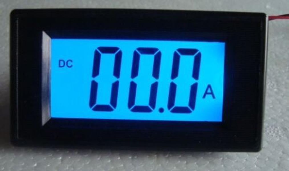 1Pcs Blue DC200mA LCD Digital AMP Panel Meter New