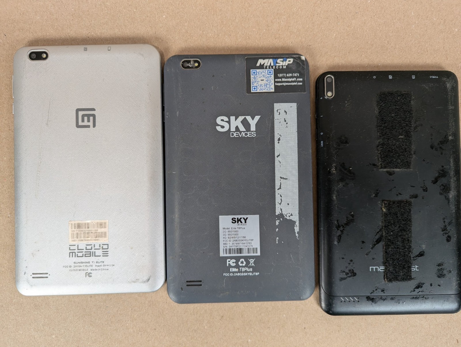 Tablet Device Scrap Parts or Repair Lot of 13 Assorted Android Non Working