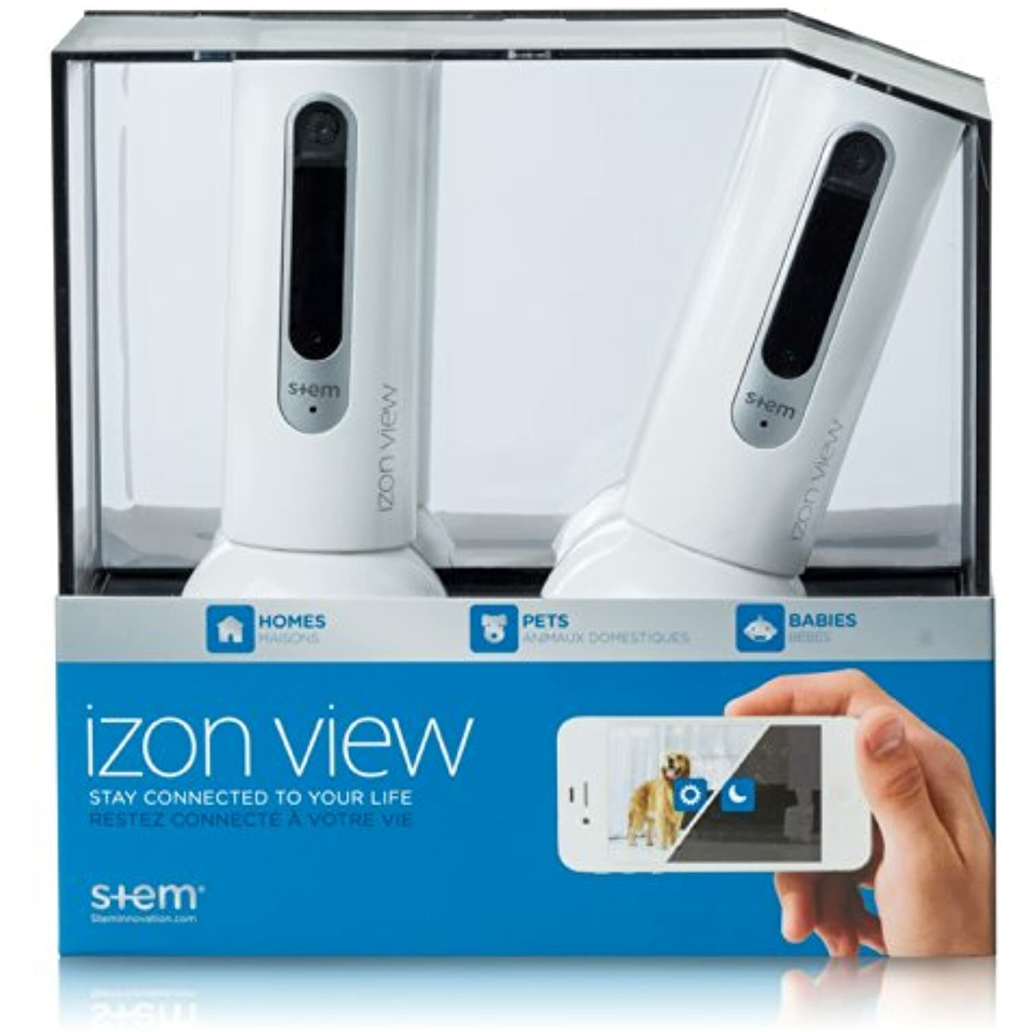 IZON WRM-WA4-00 Stem Double Wi-Fi Video Monitor Surveillance for iOS 5.0+ &