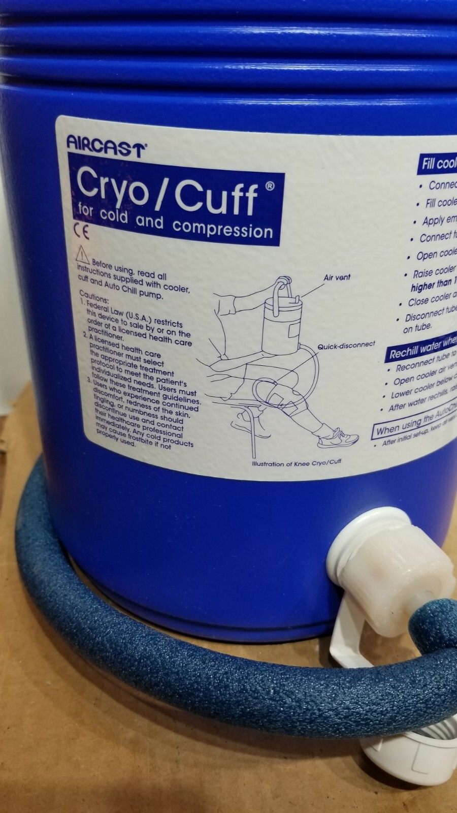 AIRCAST Cryo/Cuff Cryocuff Cooler By Coleman Co COOLER