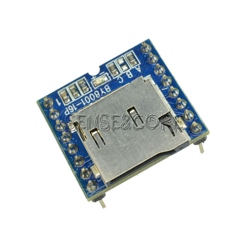 Micro SD TF U-Disk BY8001-16P MP3 Player Arduino Audio Voice Module Board-