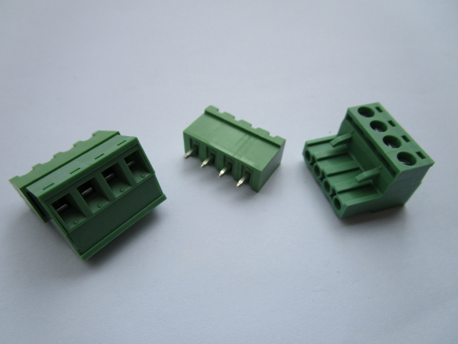 50 pcs 5.08mm Close Straight 4 pin Screw Terminal Block Connector Pluggable Type