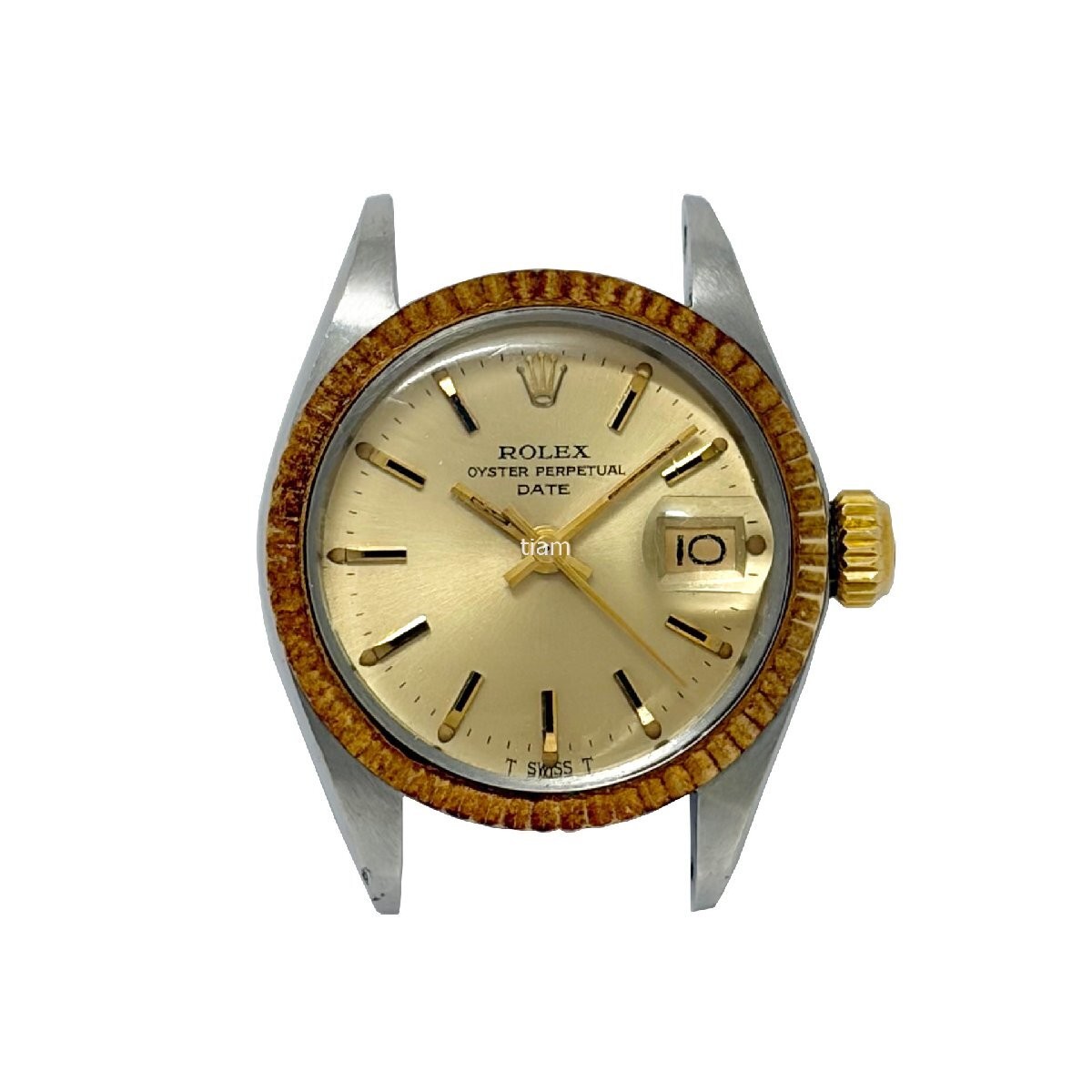 ROLEX 6917/3 Oyster Perpetual Date Stainless Steel Yellow Gold 1972 Automatic